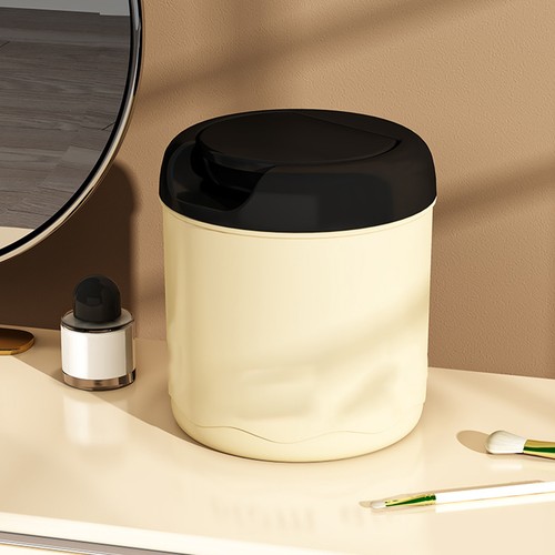 Desktop trash can - cream, style