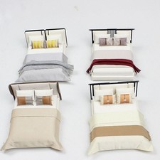 1:20 Dollhouse Miniature Bed