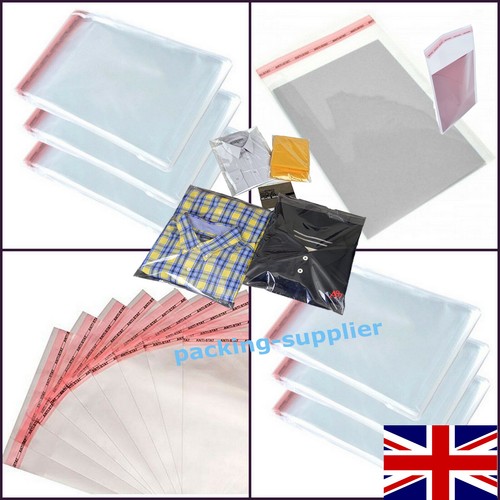 Clear cellophane cello bags - clear,