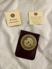 PAST TIMES POCKET WEATHER FORECASTER LEATHER CASE WITH INSTRUCTION BOOKLET 