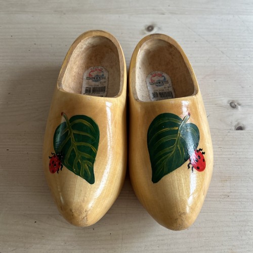Vintage wooden clogs - wooden, dutch