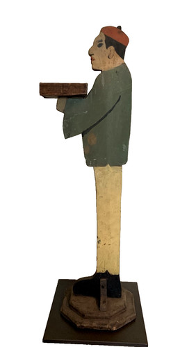 Vtg folk art wood painted - wood,
