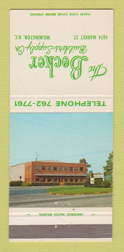 Matchbook cover becker - matchbook,