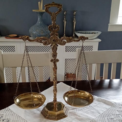 Antique brass scales - antique, of