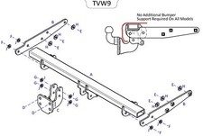 Towtrust Fixed Flange Towbar