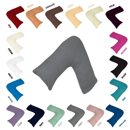 Shaped pillow case cover - v,
