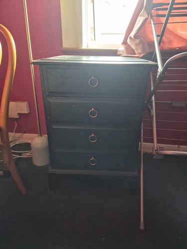 Black chest drawers - black, 4