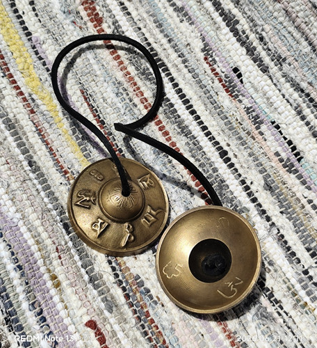 Pair brass tibetan tingsha - pair,