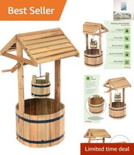 Lifelike Wooden Wishing Well