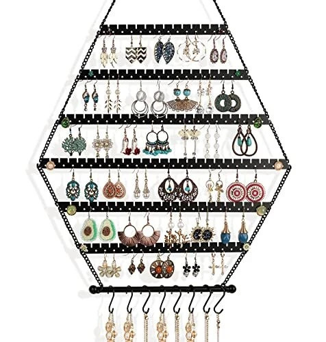Wall mounted hexagon metal - wall,
