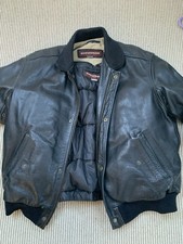 Chevignon Men's Leather Biker Jacket Size L