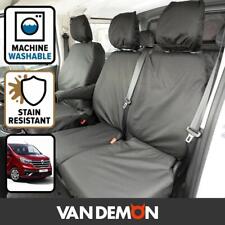 Renault Trafic Crew Cab 2014+ Business Plus Seat Covers Black Tailored Front Set
