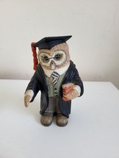 The Leonardo Collection Resin Owl Figurine Wearing Headteachers Uniform & Book