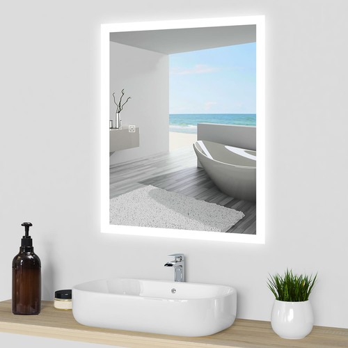 Illuminated bathroom mirror - illuminated,