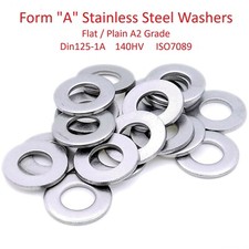 M2 M2.5 M3 M4 M5 M6 M7 M8 M10 M12 Form A Stainless Steel Flat Plain Washers D125