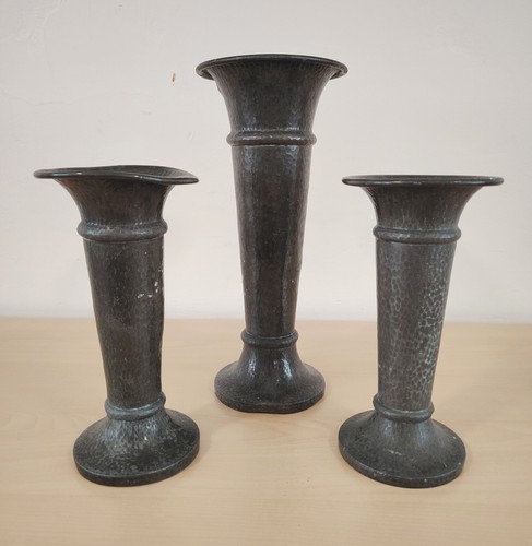 Pewter vases arts - vases,