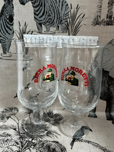 Birra moretti pint glasses 2 - moretti, x