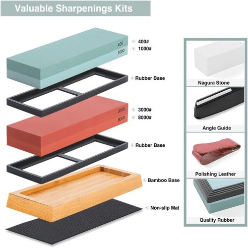 Double sided whetstone knife - double,