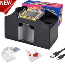 Automatic Cards Shuffler Sorter Casino Playing Poker 1-4 Deck Game Machine NEW