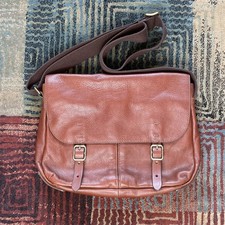Fossil briefcase brown leather