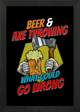 Throwing axe Framed Wall Art