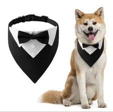 Dog Tuxedo Bow Tie Dog Collar