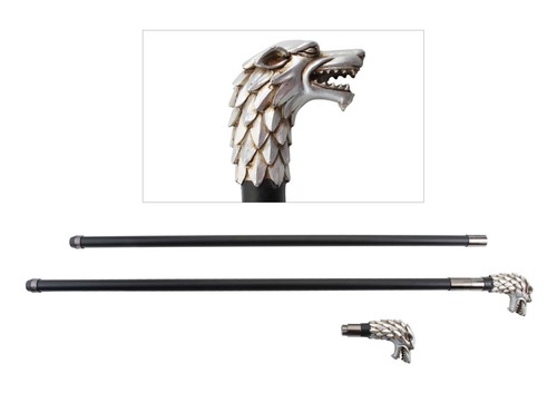 Dire wolf style walking cane - wolf,