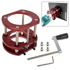Router Lift Base Stainless Steel 4-Jaw Clamping Router Table Lifting System Base