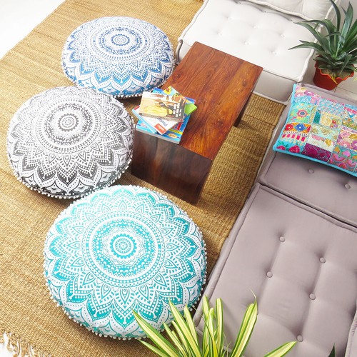 Round meditation cushion - 32",