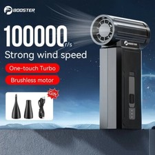 BOOSTER W01 Dust Blower Electric 100000 RPM 3 Speed Level Cordless PC Laptop Car