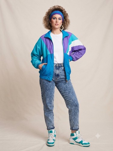 Vintage 80s retro colorblock - vintage,