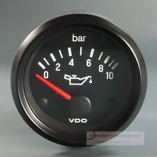 VDO AUXILIARY INSTRUMENT 10 BAR 12VOLT GAUGE OIL PRESSURE OIL PRESSURE GAUGE 52mm