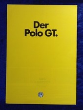 VW Polo GT brochure 1/1980