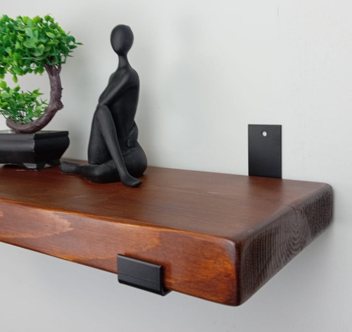 Rustic chunky wooden shelf - rustic,