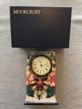 Moorcroft mantel clock
