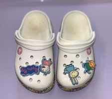 KIDS' CROCS ICONIC CROC COMFORT LITTLE KID W/PEPPA PIG JIBBITZ CLOGS Size 11