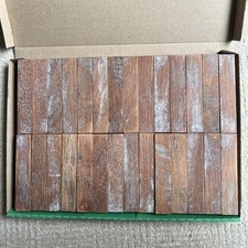 Reclaimed Wood Parquet Finger Flooring - 50 Fingers - each block 115 x 23 x 9mm
