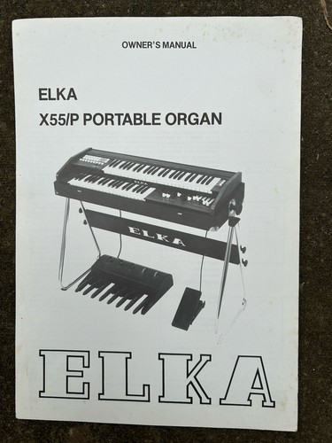 Elka x55p portable twin manual - x55p,
