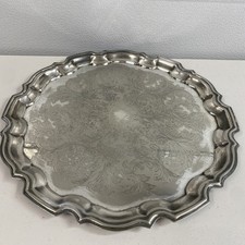 Vintage Silver Plated Round
