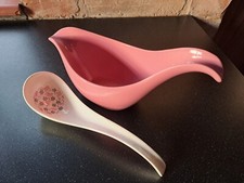 Midwinter Stylecraft MARGUERITE Gravy Sauce Boat & Ladle - mid-century modern