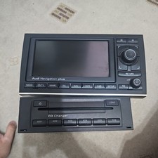 AUDI A4 CAB B7 B6 2K5-2012 MEDIA SAT NAV NAVIGATION PLUS HEAD UNIT & 6CD CHANGER
