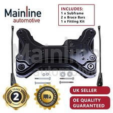 Front Subframe Crossmember and Brace Rods Support Bars KIT for Vauxhall Vivaro A