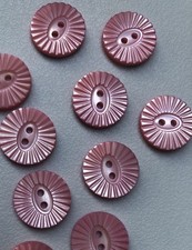 Pink Real Shell Buttons 15mm x