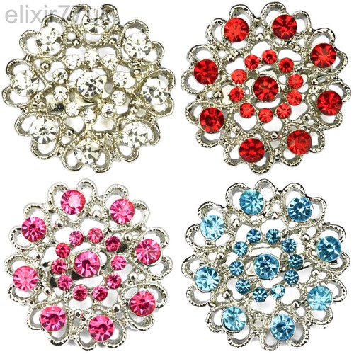 New silver heart flower - new,