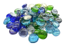 Glass PEBBLES Stones Vase Wedding DECORATION Home 50 100 or 200 *MANY COLOURS*