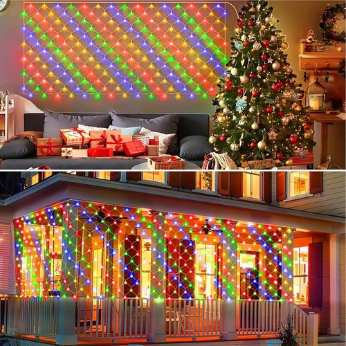 Solar net mesh - curtain, lights