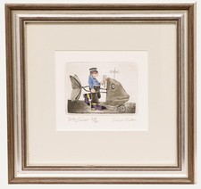 Graham Clarke (b.1941) - Framed 20th Century Etching, Jolly Sailor