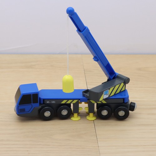 Wooden train track blue - wooden, mobile