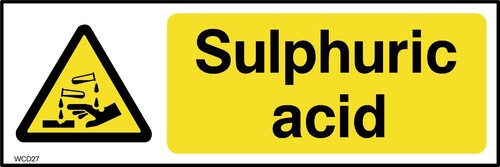 Sulphuric acid sign - sulphuric,