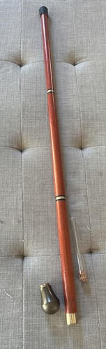 Vintage walking cane brass - vintage,